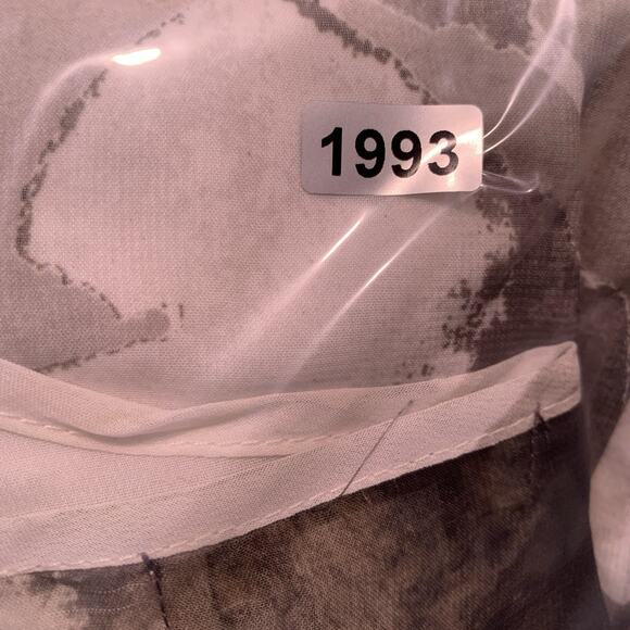 Womens Abstract Floral Top Sz L Flowy Asymmetrical Studded Artsy Layered Flare - Picture 14 of 14